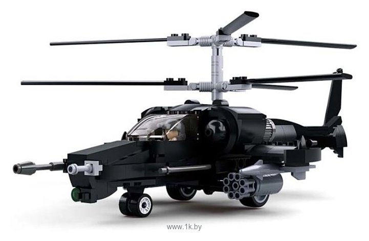 Фотографии SLUBAN Модельки M38-B0752 Армия Вертолет