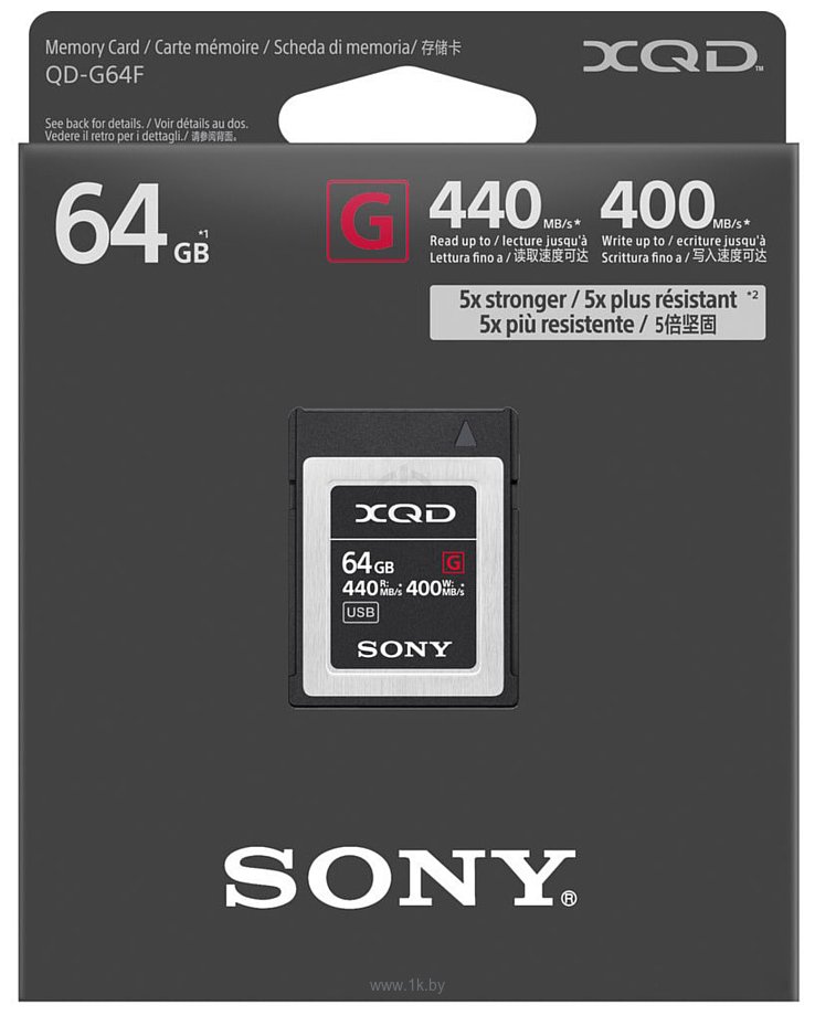 Фотографии Sony XQD G QD-G64F/J 64GB
