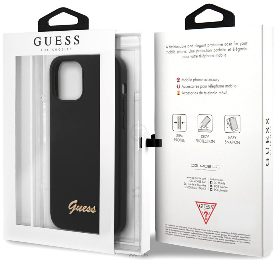 Фотографии CG Mobile Guess Liquid silicone для Apple iPhone 12 mini GUHCP12SLSLMGBK