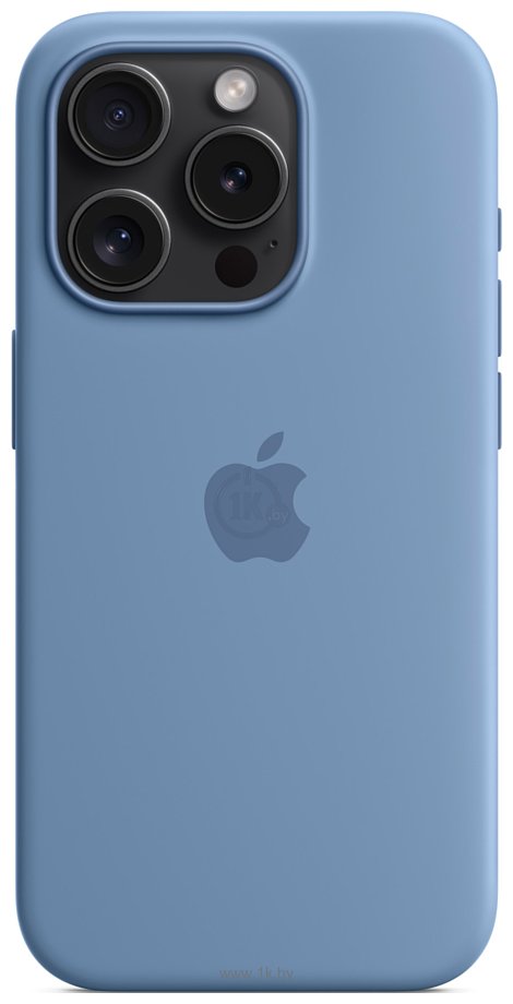 Фотографии Apple MagSafe Silicone Case для iPhone 15 Pro (зимний синий)