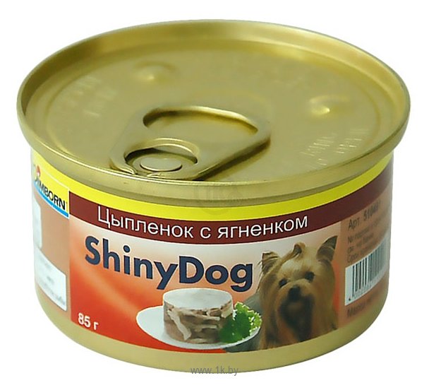 Фотографии Gimborn ShinyDog консервы. Цыпленок с ягненком (0.085 кг) 48 шт.