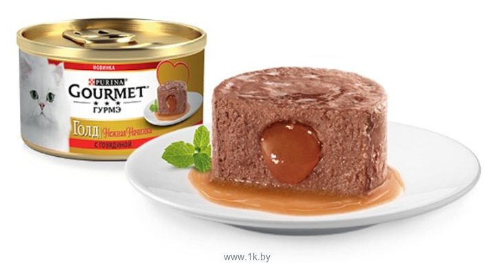 Фотографии Gourmet (0.085 кг) 1 шт. Gold Нежная начинка с говядиной