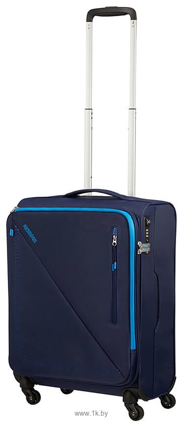 Фотографии American Tourister Lite Volt Navy Blue 55 см (4 колеса)