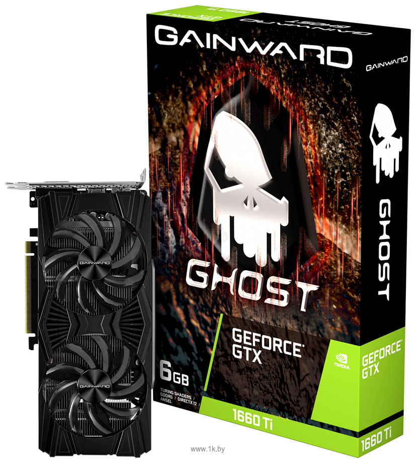 Фотографии Gainward GeForce GTX 1660 Ti Ghost 6GB GDDR6 (NE6166T018J9-1160L)