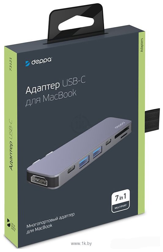 Фотографии Deppa USB-C для MacBook 7-в-1 (73121)
