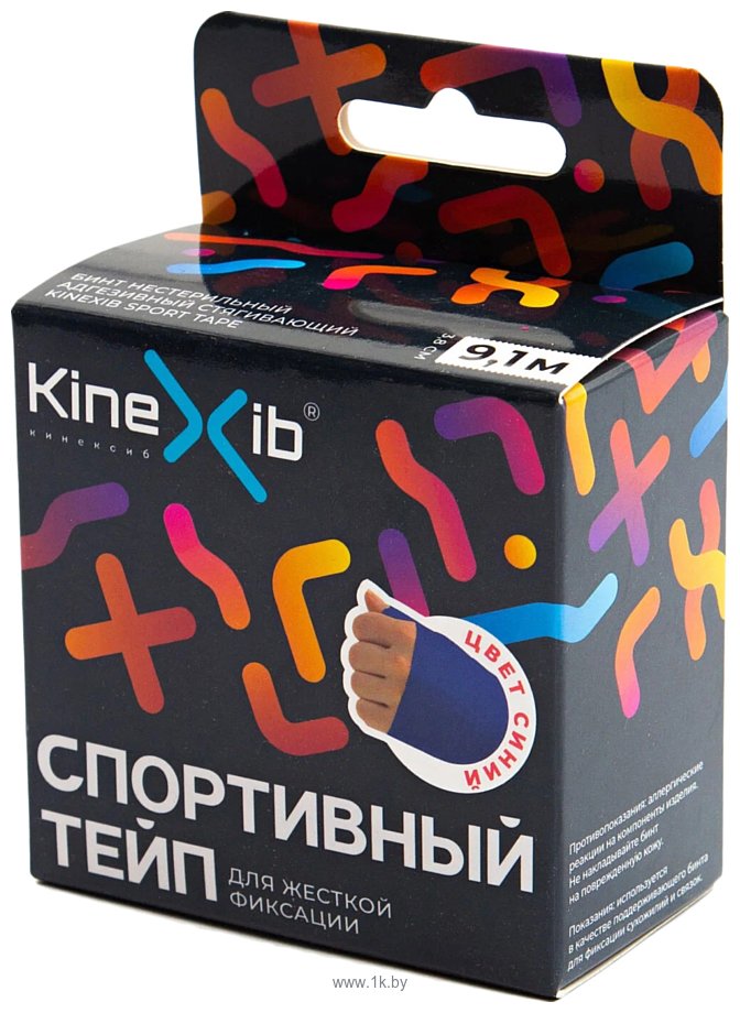 Фотографии Kinexib Спортивный жесткой фиксации 3.8 см x 9.1 м (синий)