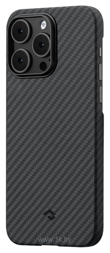 Фотографии Pitaka MagEZ Case 3 для iPhone 14 Pro (1500D twill, черный/серый)