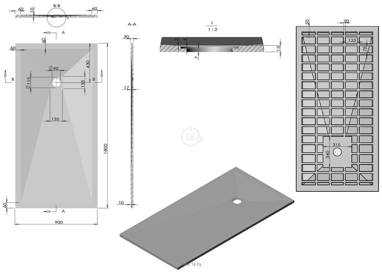 Фотографии Vincea VST-4SR9018W 180x90