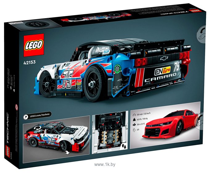 Фотографии LEGO Technic 42153 Гоночный автомобиль NASCAR Next Gen Chevrolet Camaro ZL1