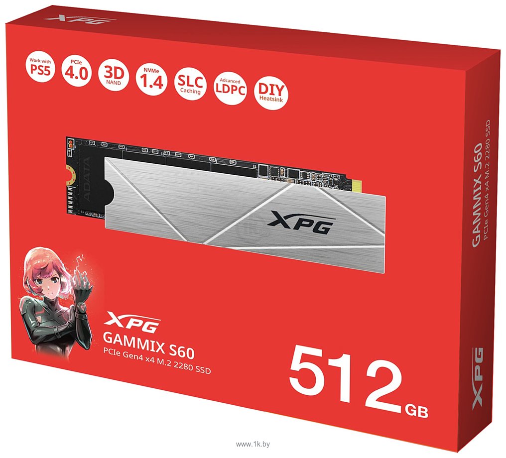 Фотографии ADATA XPG Gammix S60 Blade 512GB AGAMMIXS60-512G-CS