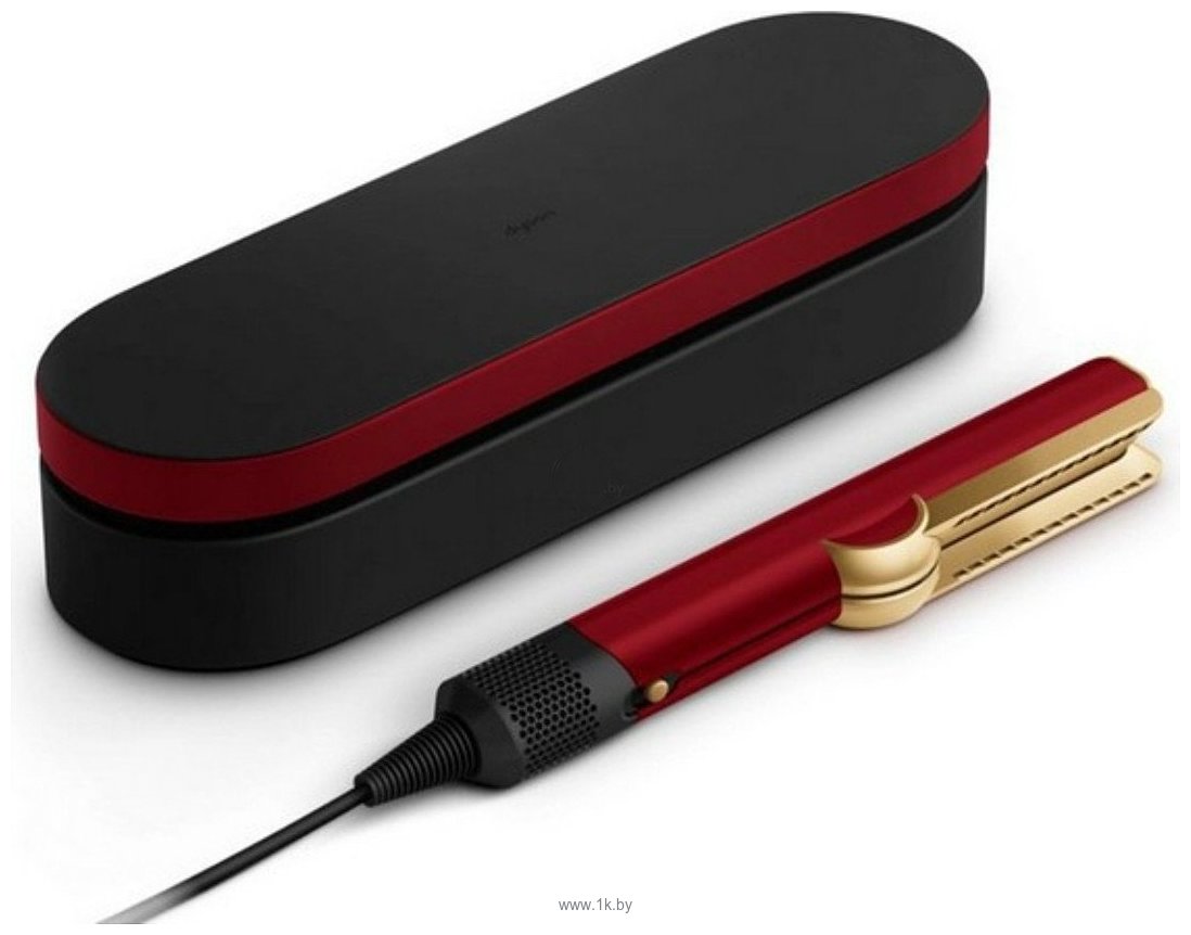 Фотографии Dyson Airstrait (евровилка, красный бархат/золотой)