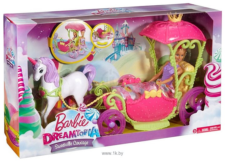 Фотографии Barbie Dreamtopia Sweetville Carriage DYX31
