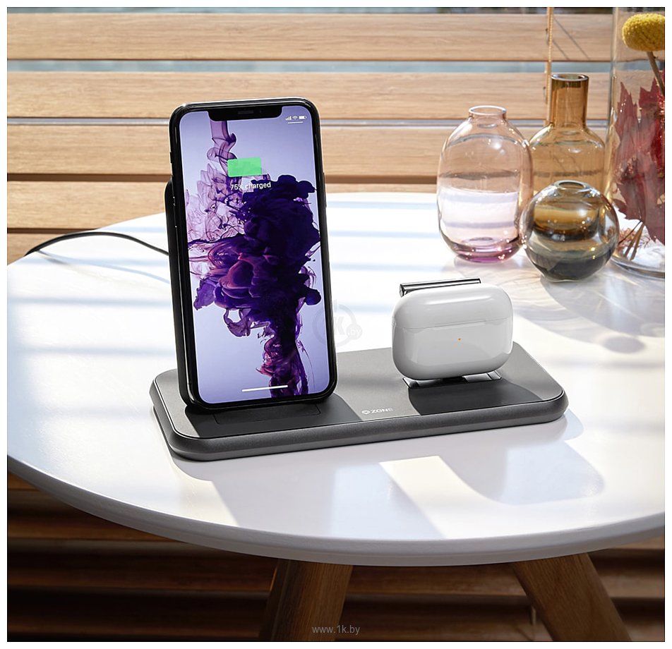 Фотографии Zens Stand+Dock Aluminium Wireless Charger (черный) 