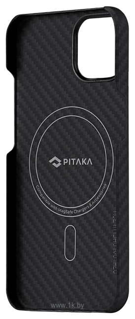 Фотографии Pitaka MagEZ Case 2 для iPhone 13 (twill, черный/серый)