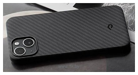 Фотографии Pitaka MagEZ Case 2 для iPhone 13 (twill, черный/серый)