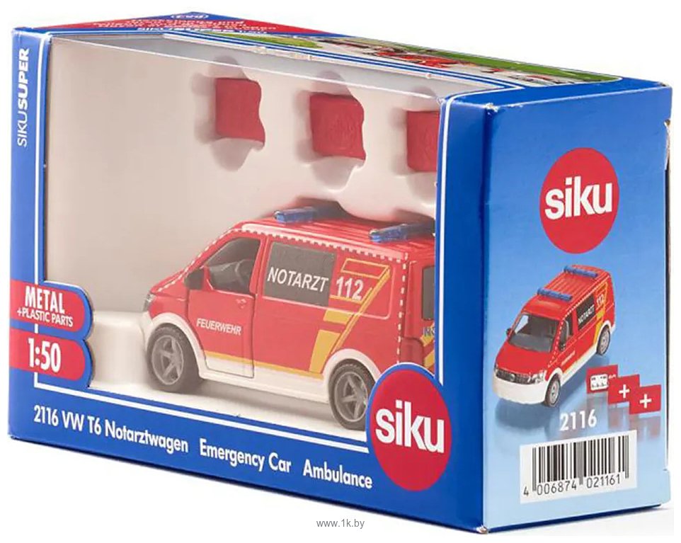Фотографии Siku VW T6 Emergency Car 2116