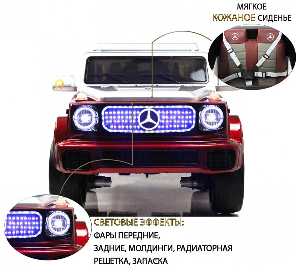 Фотографии RiverToys Mercedes-Benz EQG E222EE (красный глянец)