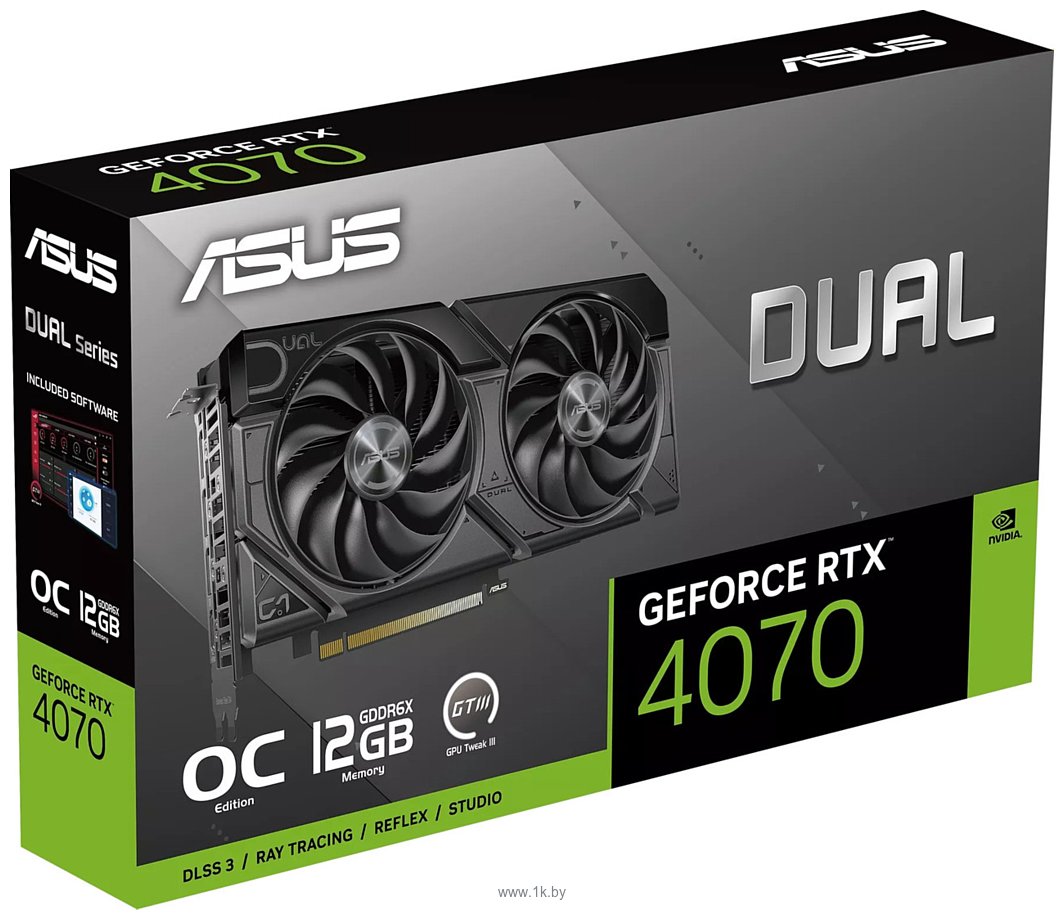 Фотографии ASUS Dual GeForce RTX 4070 EVO OC Edition 12GB GDDR6X (DUAL-RTX4070-O12G-EVO)