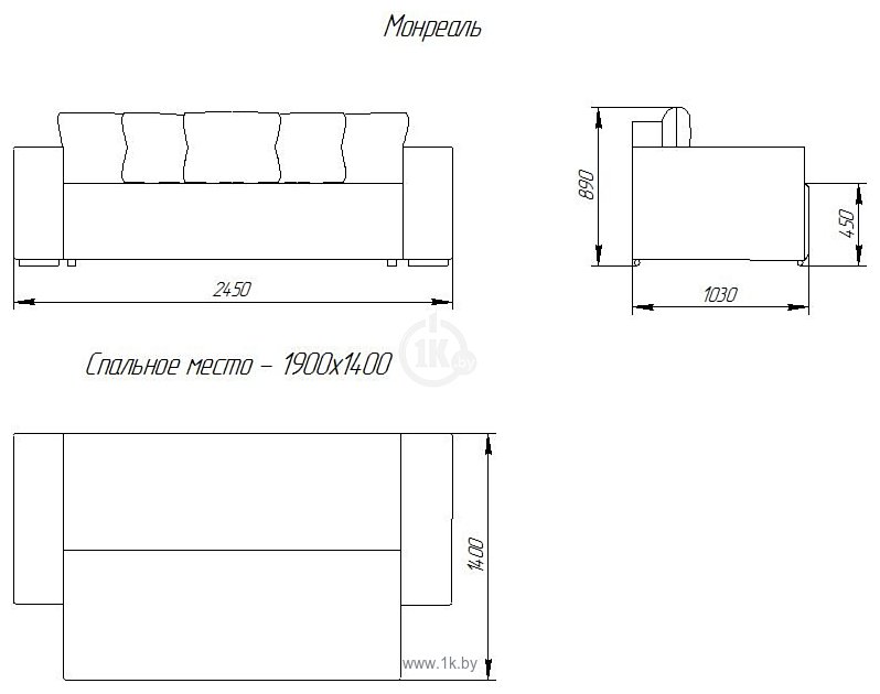 Фотографии ZMF Монреаль НПБ (велюр Nessi 6 Rose Cream/Nessi 5 Dove)