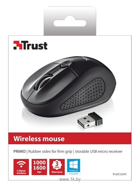 Фотографии Trust Primo Wireless Mouse black USB