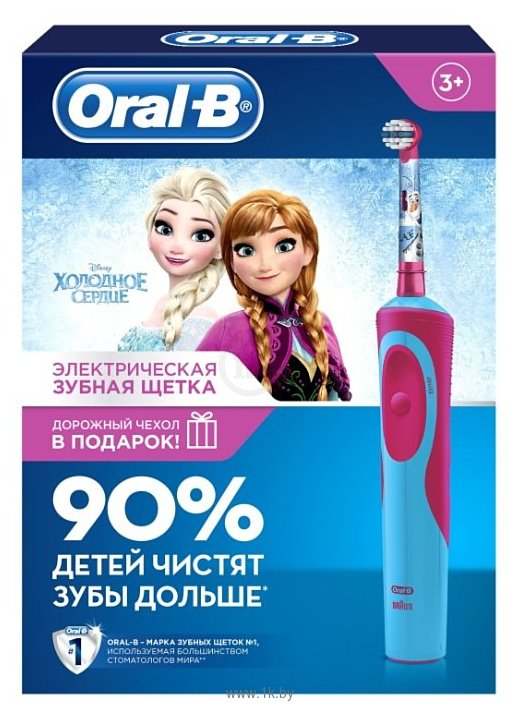 Фотографии Oral-B Stages Power Холодное сердце Эльза, Анна, Олаф D12.513K + чехол