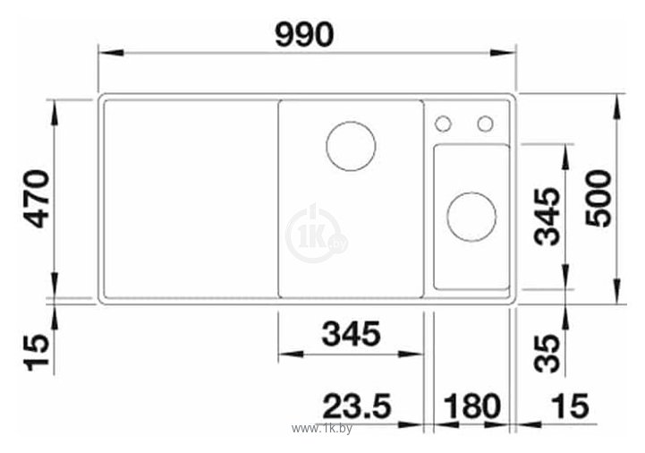 Фотографии Blanco Axia III 6S-F чаша слева доска стекло