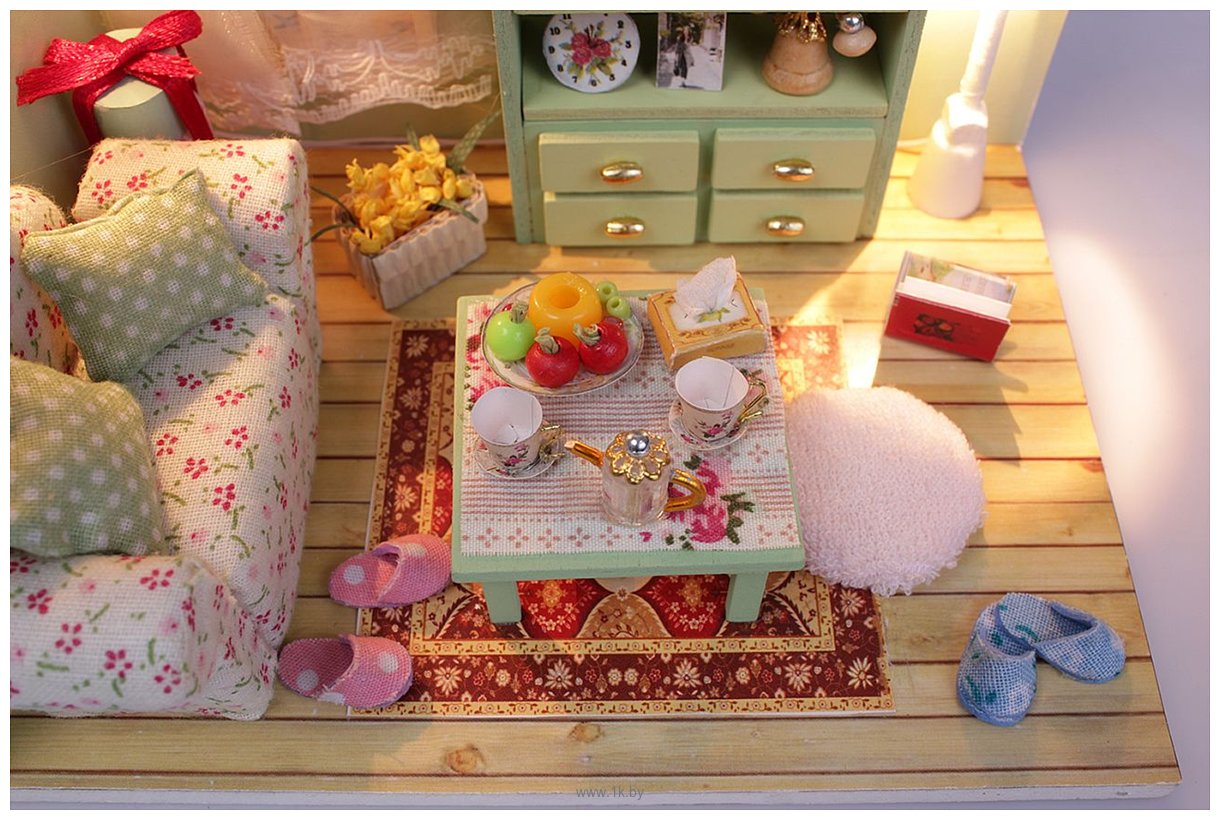 Фотографии Hobby Day DIY Mini House Чай вдвоём с фигурками (M012)