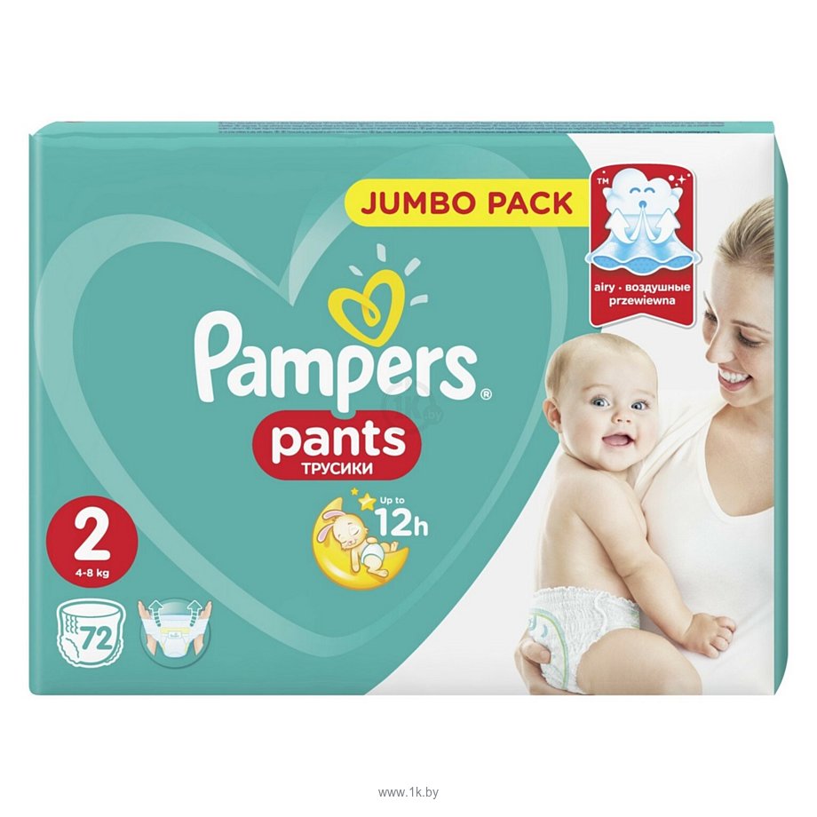 Фотографии Pampers Pants 2 (4-8 кг), 72 шт