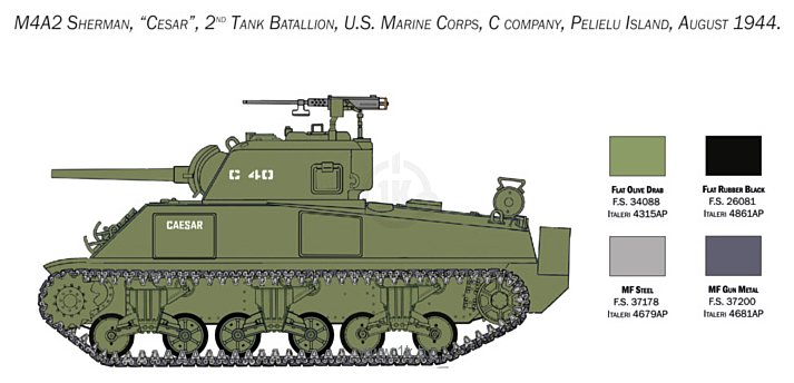 Фотографии Italeri 6583 M4 Sherman U.S. Marine Corps