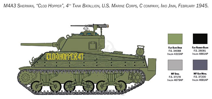Фотографии Italeri 6583 M4 Sherman U.S. Marine Corps
