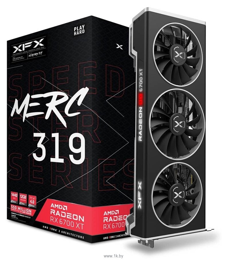 Фотографии XFX SPEEDSTER MERC 319 AMD Radeon RX 6700 XT BLACK 12GB (RX-67XTYTBDP)