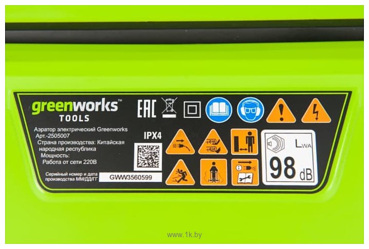 Фотографии Greenworks GDT35