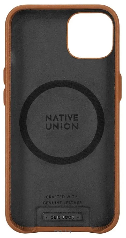 Фотографии Native Union Click Classic с MagSafe для iPhone 13 (коричневый)