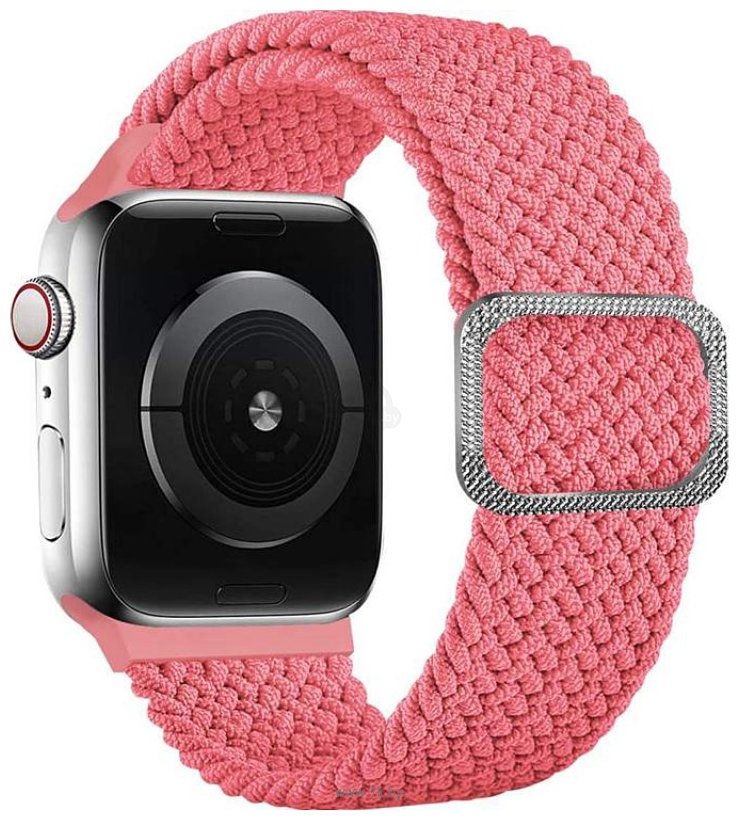 Фотографии Rumi Wick из плетеного нейлона для Apple Watch 38/40/41mm (розовый)