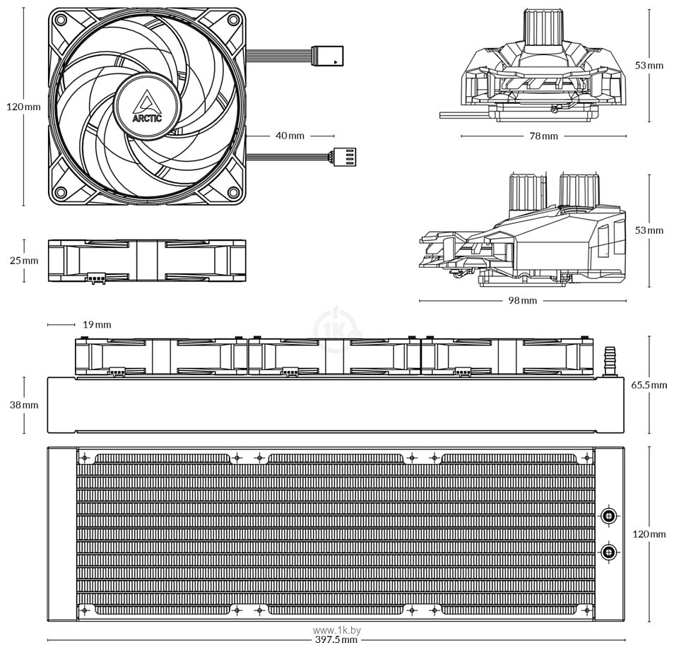 Фотографии Arctic Liquid Freezer II 420 RGB + RGB Controller ACFRE00111A