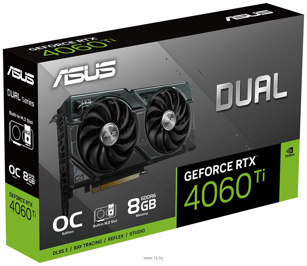 Фотографии ASUS Dual GeForce RTX 4060 Ti SSD OC Edition 8GB GDDR6 (DUAL-RTX4060TI-O8G-SSD)