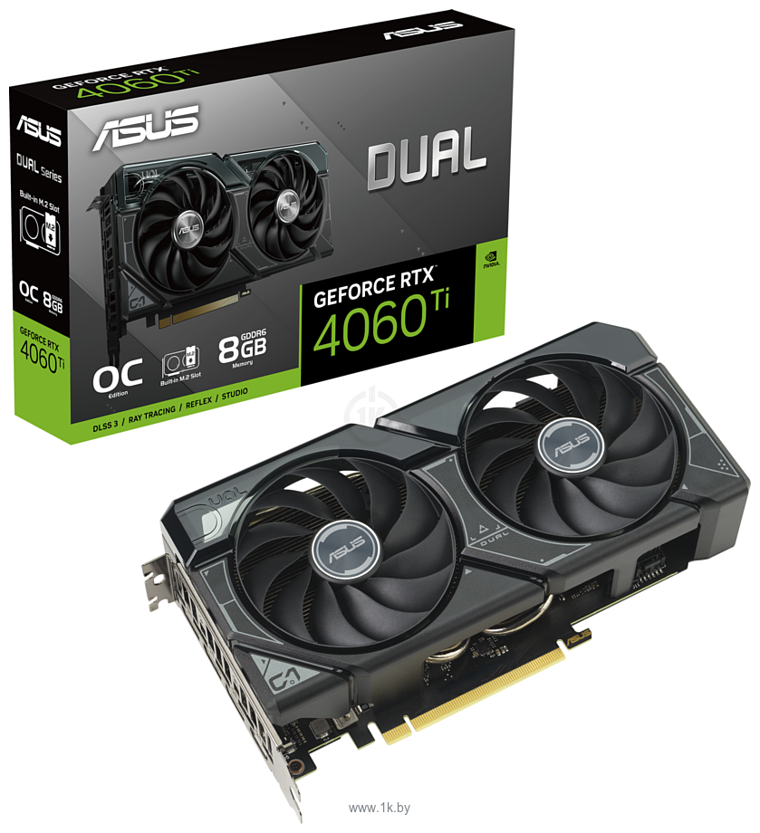 Фотографии ASUS Dual GeForce RTX 4060 Ti SSD OC Edition 8GB GDDR6 (DUAL-RTX4060TI-O8G-SSD)