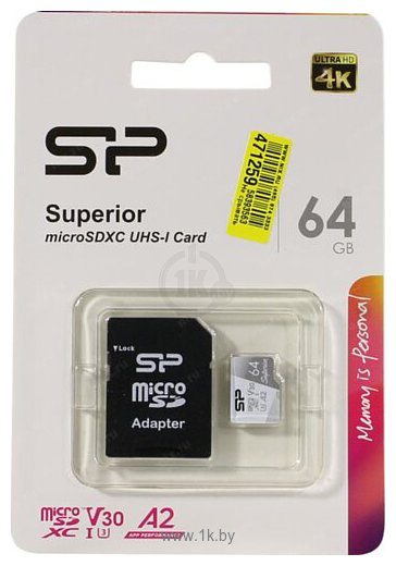 Фотографии Silicon Power Superior microSDHC SP064GBSTXDA2V20SP 64GB