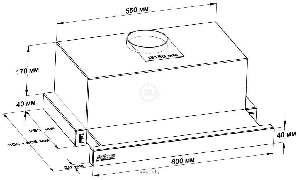 Фотографии Backer TH60L-2F100-SS