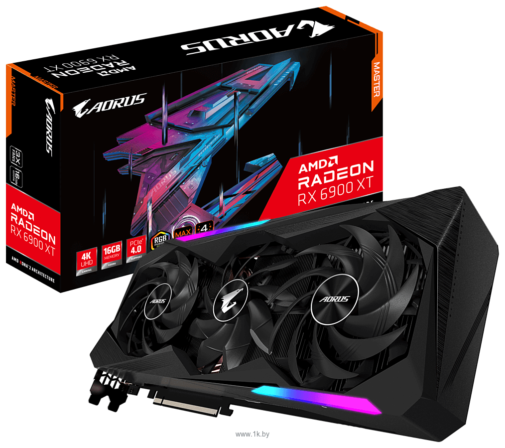 Фотографии Gigabyte AORUS Radeon RX 6900 XT MASTER 16G (GV-R69XTAORUS M-16GD) (rev. 2.0)