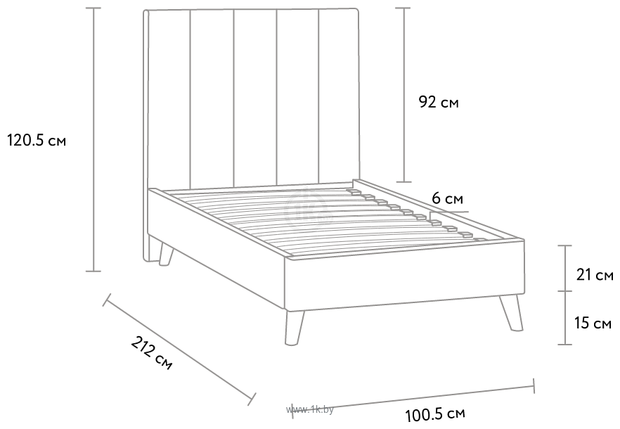 Фотографии Divan Шерона-Legs 90x200 (velvet terra)