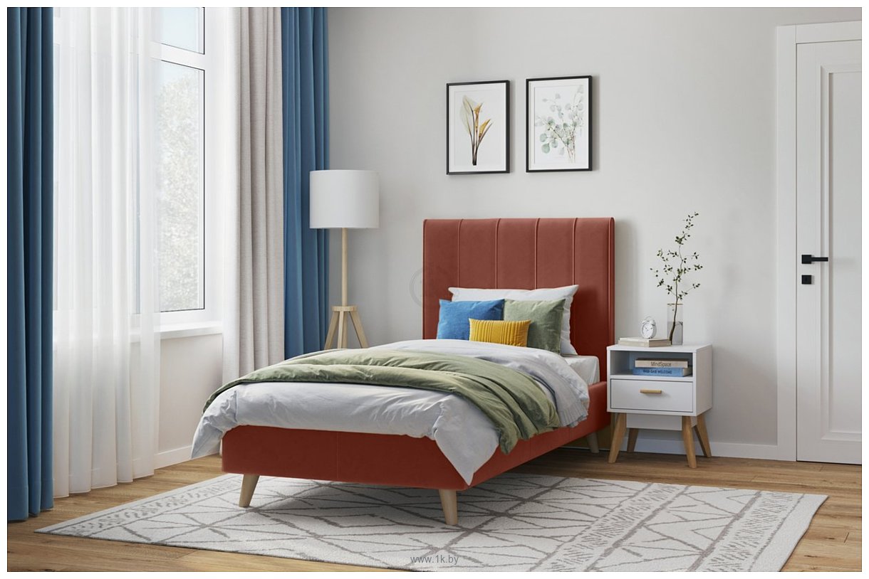 Фотографии Divan Шерона-Legs 90x200 (velvet terra)