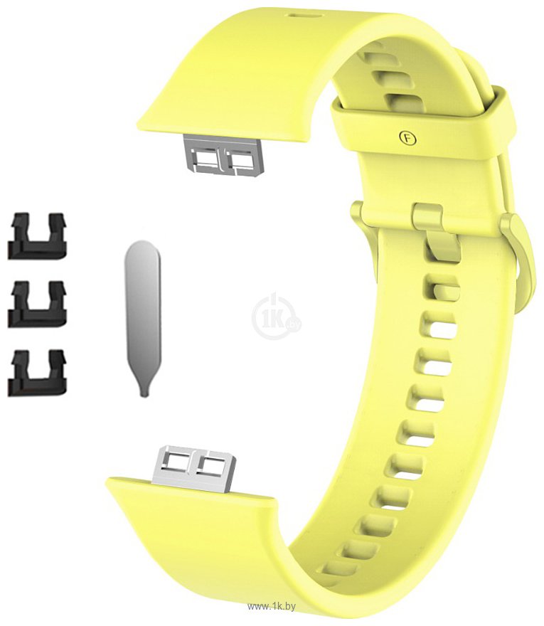 Фотографии Rumi силиконовый для Huawei Watch FIT, Watch FIT Elegant (желтый)