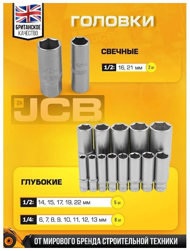 Фотографии JCB JCB-41082-5 108 предметов