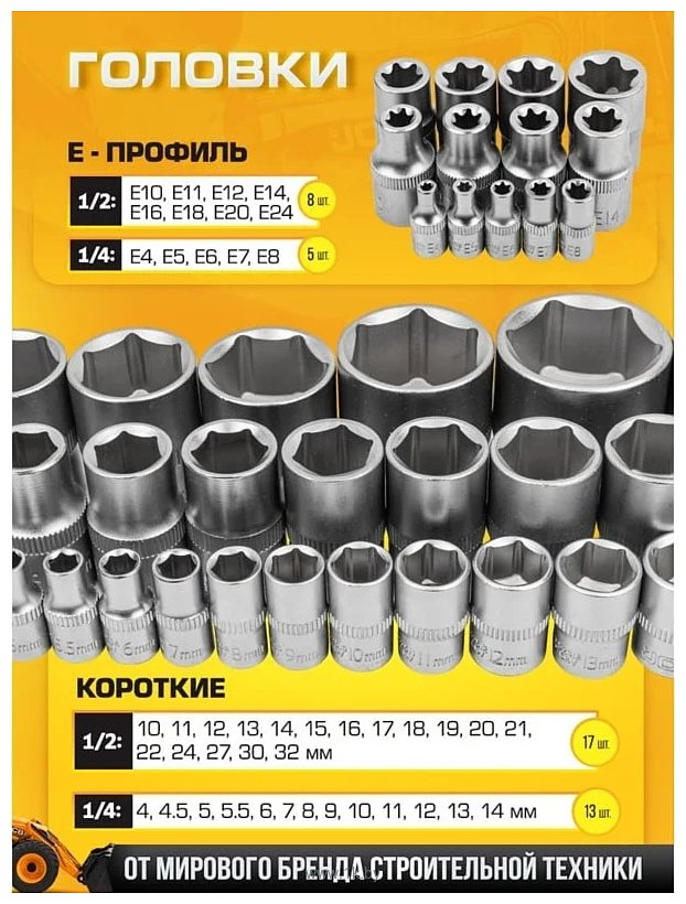 Фотографии JCB JCB-41082-5 108 предметов