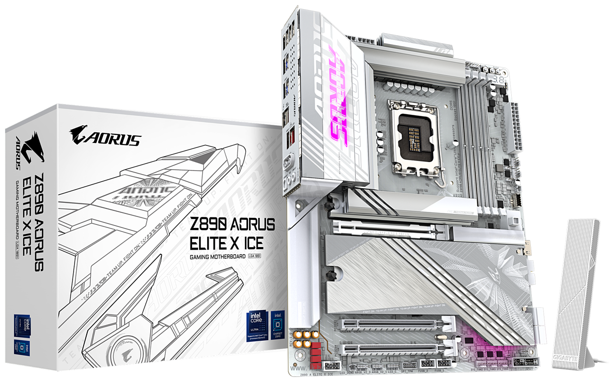 Фотографии Gigabyte Z890 Aorus Elite X Ice (rev. 1.1)