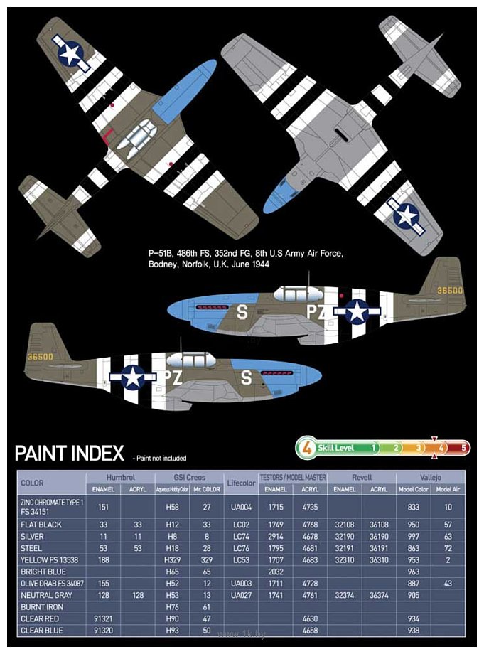 Фотографии Academy North American P-51B Blue Nose 1/48 12303