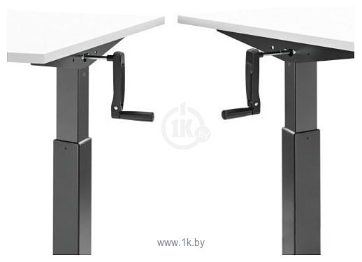 Фотографии ErgoSmart Manual Desk Compact (белый/черный)