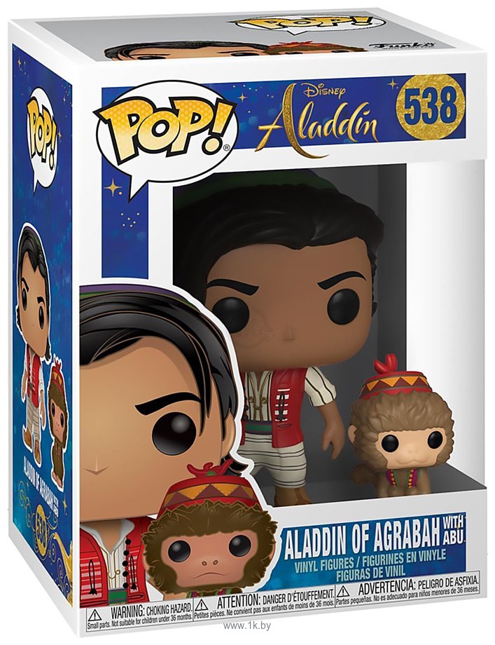 Фотографии Funko POP! Vinyl: Disney: Aladdin (Live): Aladdin w/Abu 37022