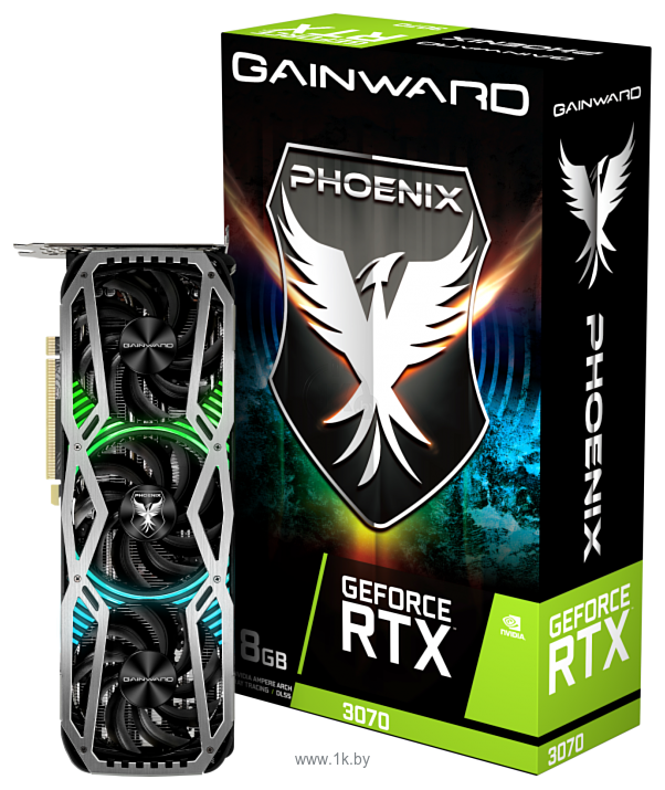 Фотографии Gainward GeForce RTX 3070 Phoenix 8GB GDDR6 (NE63070019P2-1041X)